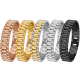 15MM Wide Stainless Steel Watch Chain Bracelet For Men
