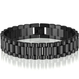 15MM Wide Stainless Steel Watch Chain Bracelet For Men