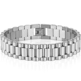 15MM Wide Stainless Steel Watch Chain Bracelet For Men