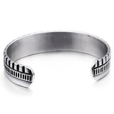 15mm Mens Stainless Steel Bracelet Cuff Bangle Friendship Jewelry