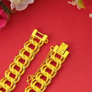15MM Wide Domineering Watch Bracelet for Men Women Golden Link Chains Bangle