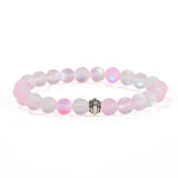 Moonstone Beaded Bracelet Yoga Glass Crystal Wristband Jewelry