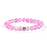 Moonstone Beaded Bracelet Yoga Glass Crystal Wristband Jewelry