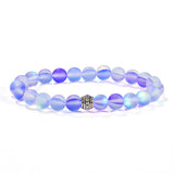 Moonstone Beaded Bracelet Yoga Glass Crystal Wristband Jewelry