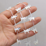 15PC Natural Sea Shell Animal Beads Mother of Pearl Charms DIY Jewelry