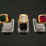 15PCS Acrylic Ring Display Tool Transparent Stand Counter Jewelry Store