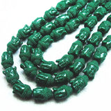 15PCS Buddha Heads Beads for Women Bracelets Making Accessories 15X19MM
