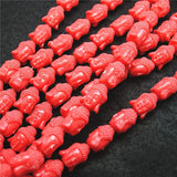 15PCS Buddha Heads Beads for Women Bracelets Making Accessories 15X19MM