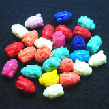 15PCS Cay beads buddha heads for women bracelets match beads 10x15mm