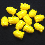 15PCS Cay beads buddha heads for women bracelets match beads 10x15mm