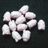 15PCS Cay beads buddha heads for women bracelets match beads 10x15mm