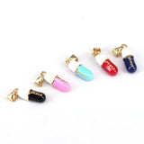15PCS Jewelry Pill Necklace Pendant Capsules Enamel Pendant Copper Charms