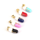15PCS Jewelry Pill Necklace Pendant Capsules Enamel Pendant Copper Charms