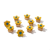 15PCS Flower Tile Beads for DIY Boho Bracelets