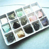 15PCS Gem Stone Rock Minerals Collection for Student Learning