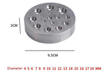 15PCS Steel Doming Punches Dapping Block Jewelry Metal Forming Puncher Set