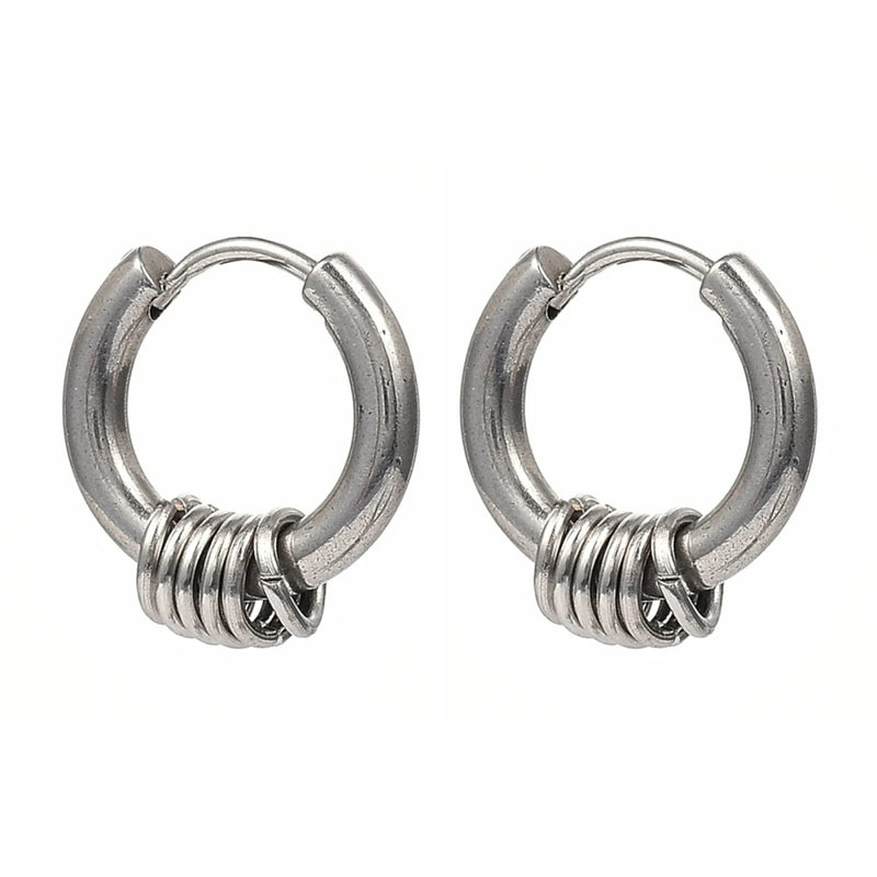 Stainless Steel Huggie Hoop Earrings Hypoallergenic for Women