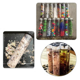 15Pcs 110Ml Plastic Test Tubes with Screw Caps for Beans