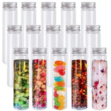 15Pcs 110Ml Plastic Test Tubes with Screw Caps for Beans