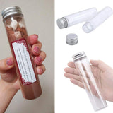 15Pcs 110Ml Plastic Test Tubes with Screw Caps for Beans