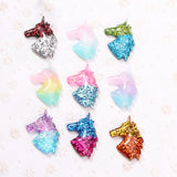 15Pcs Unicorn Glitter Charms Resin Cabochons DIY Jewelry Making