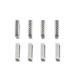 15Pcs Antique Silver Wavy Spacer Beads 10mm Flat Leather DIY Bracelets