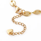 15Pcs Brass Coffee Bean Chains Heart Charms for Bracelet Making