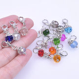 15Pcs Colorful Round Spacer Beads Lobster Clasp DIY Jewelry Making