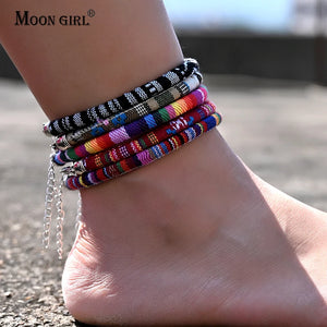 15Pcs Bohemian Women Ankle Bracelet Leg Chain Anklet Strap Summer Jewelry
