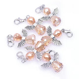 15Pcs Vintage Mixed Angel Wings Beads Charms Pendant Women Jewelry