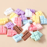 15Pcs Resin Chocolate Charm Dessert Food Charms for Jewelry Making