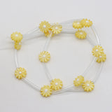 15Pcs Colorful Shell Beads Sunflower Daisy DIY Jewelry Making