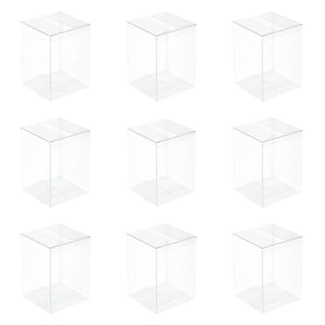 15Pcs Rectangle PVC Box Gift Packing Jewelry Display Waterproof Clear Plastic
