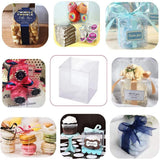 15Pcs Rectangle PVC Box Gift Packing Jewelry Display Waterproof Clear Plastic