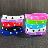 15Pcs Skull Silicone Bracelets Star Wristband Halloween Decoration