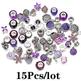 15Pcs Special Mixed Charm Beads Pendant for DIY Jewelry Making