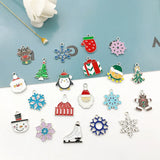 15Pcs Mixed Enamel Christmas Charms DIY Jewelry Making Supplies