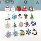 15Pcs Mixed Enamel Christmas Charms DIY Jewelry Making Supplies