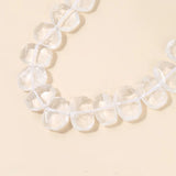 15X19mm Irregular Faceted Natural Crystal Loose Beads