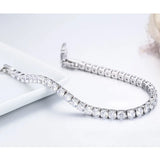 4mm Round AAA CZ Chain Tennis Bracelet Bangles For Women