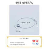 Hexagon Charm 925 Silver Bracelet For Women Girls Female Silver 925 Jewelry