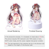 Custom Acrylic LED Standee Printing Cartoon Anime Logo Light Stand