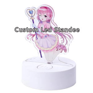 Custom Acrylic LED Standee Printing Cartoon Anime Logo Light Stand