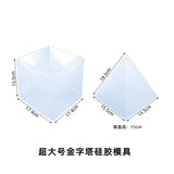 Large Pyramid Epoxy Resin Mold DIY Orgonite Home Decoration