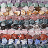 15inch Natural Irregular Raw Lapis Lazuli Amethysts Quartz 20-30mm Crystal Beads