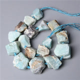 15inch Natural Irregular Raw Lapis Lazuli Amethysts Quartz 20-30mm Crystal Beads