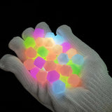 15mm 100pcs/lot Luminous Silicone Beads Hexagonal Mickey Glow-In-The-Dark