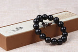 Natural Ebony Wood Beads Bracelet For Women & Men
