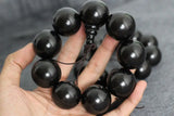 Natural Ebony Wood Beads Bracelet For Women & Men