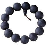Natural Ebony Wood Beads Bracelet For Men Women